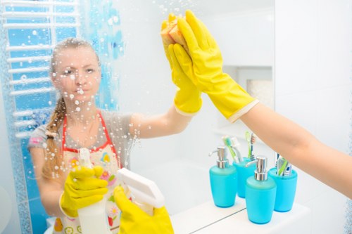 Barkingside Cleaners team cleaning a kitchen